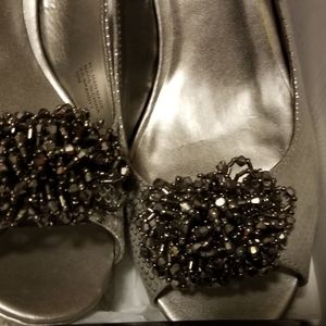 Karen Scott 10M Silver MERMAID - Brandy slingback